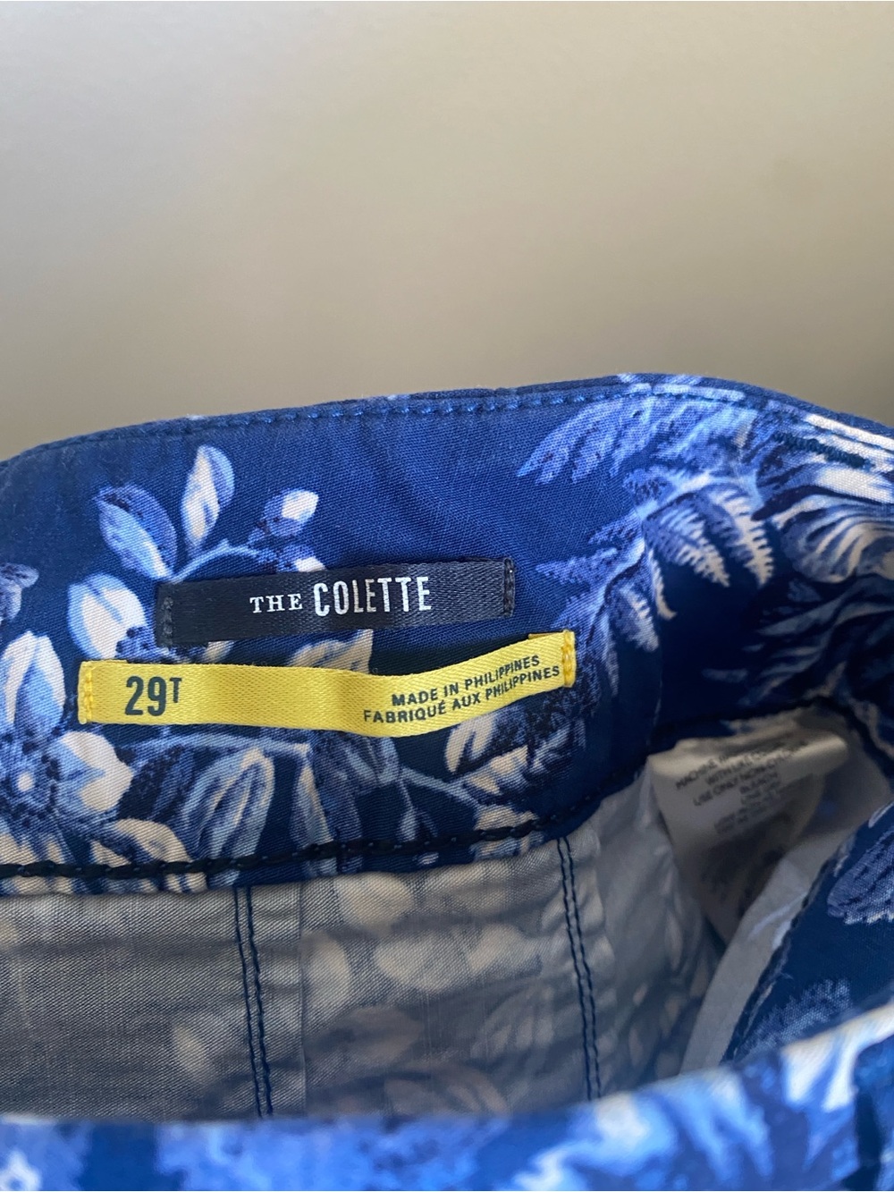 Anthropologie Maeve Collette Blue Floral Wide-Leg Pants, Sz 29 Tall - Picture 5 of 7